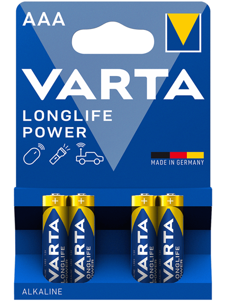 1 - Батарейки Varta LR3/AAA Longlife Power Alkaline, 4 шт