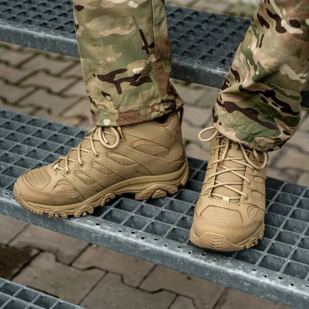 9 - Тактичні черевики Merrell MOAB 3 Mid Tactical Waterproof. Койот