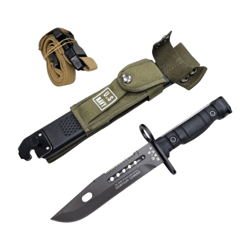 1 - Ніж мисливський Columbia US NAVY. Чорний