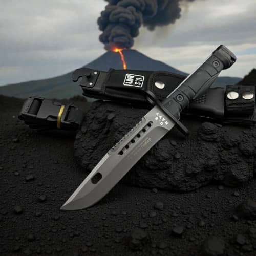 3 - Ніж мисливський Columbia US NAVY. Чорний