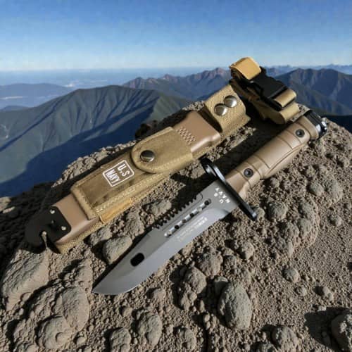 4 - Ніж мисливський Columbia US NAVY. Койот