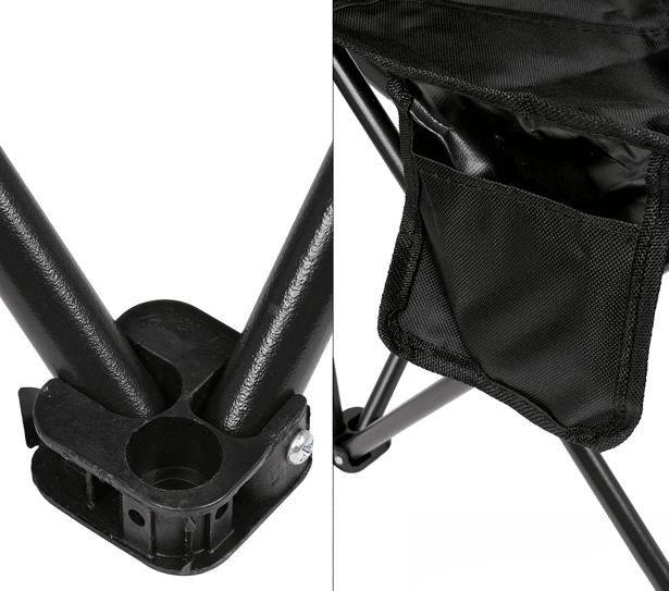 2 - Крісло розкладне Павук L MH-5558B-L. Чорний