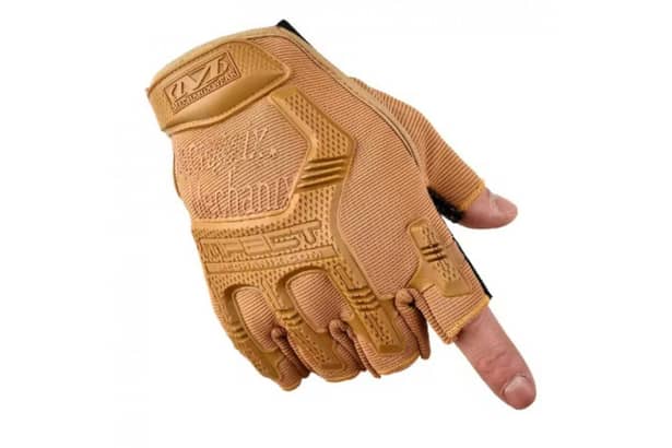 1 - Перчатки тактические беспалые M-PACT. Койот