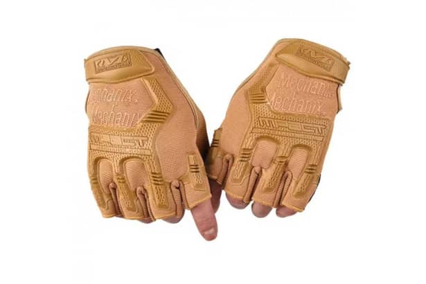 2 - Перчатки тактические беспалые M-PACT. Койот