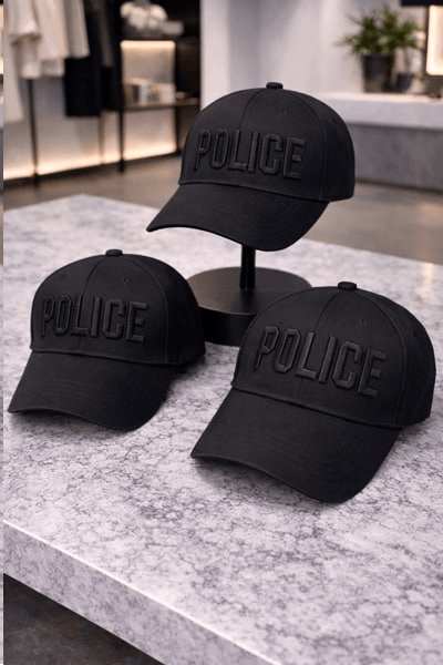 5 - Кепка Police. Чорний