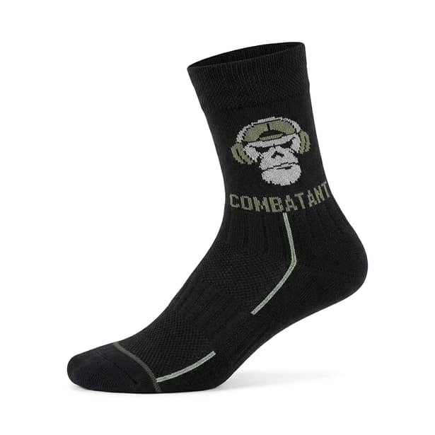 1 - Носки трекинговые Combatant Patrol Core Mid Summer. Черный