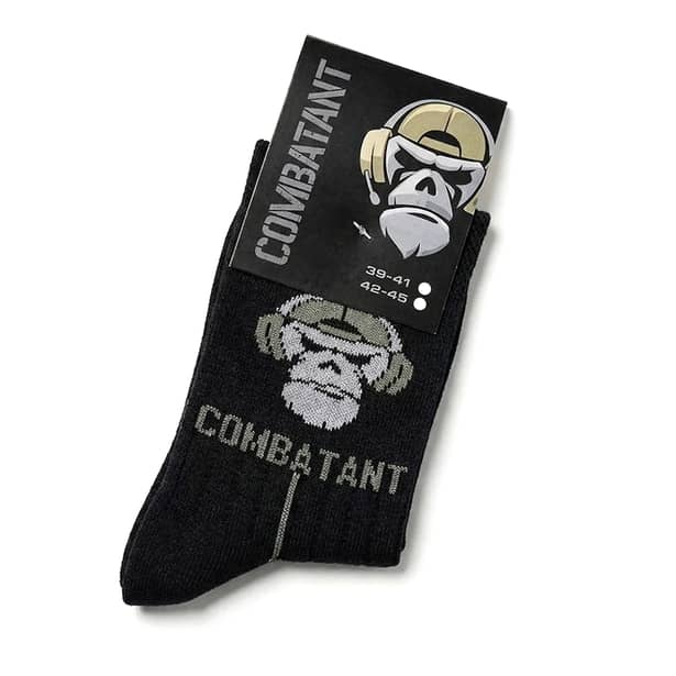 2 - Носки трекинговые Combatant Patrol Core Mid Summer. Черный