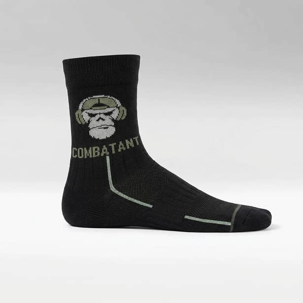 4 - Носки трекинговые Combatant Patrol Core Mid Summer. Черный