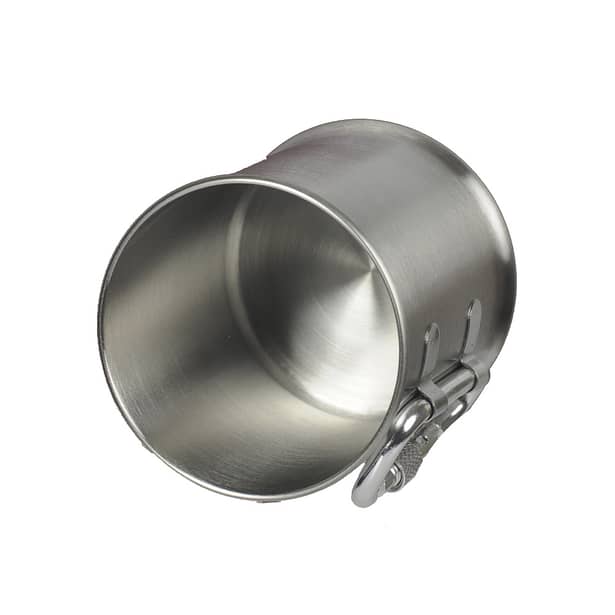 4 - Кружка M-Tac з карабіном із нержавіючої сталі. Сірий