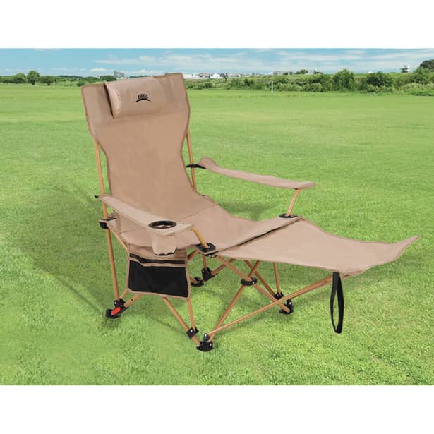 8 - Складное кресло-шезлонг BRS-Y06, бежевый