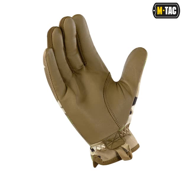 4 - Перчатки M-Tac Scout Tactical Mk.2 кожаные. Мультикам