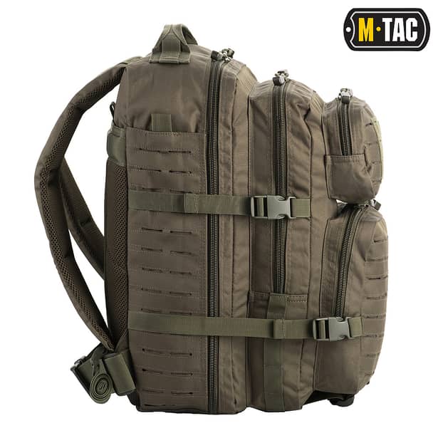 2 - Рюкзак тактический M-Tac Large Assault Pack Laser Cut. Олива