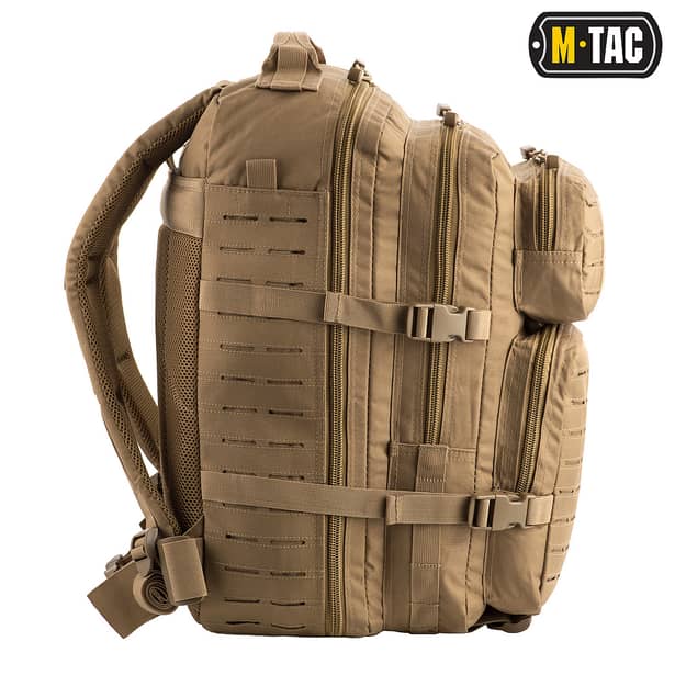3 - Рюкзак тактический M-Tac Large Assault Pack Laser Cut. Койот