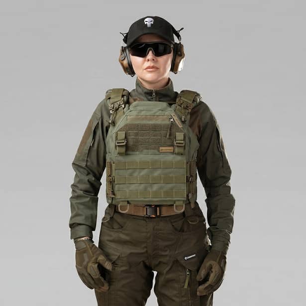 5 - Плитоноска женская Warmor gen.3 FL SPECPROM (for Ladies). Без подсумков. С быстрым боковым и верхним сбросом (без плит). Олива