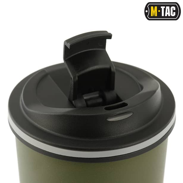 6 - Термокружка M-Tac з клапаном 450 мл. Олива