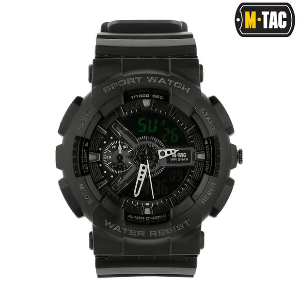 1 - Тактические часы M-Tac Sport. Черный