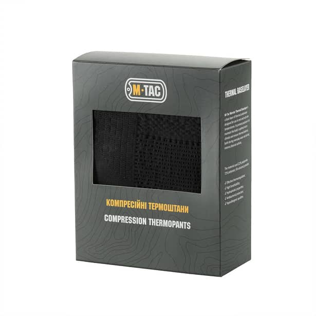 8 - Термоштаны М-Tac компрессионные. Черный