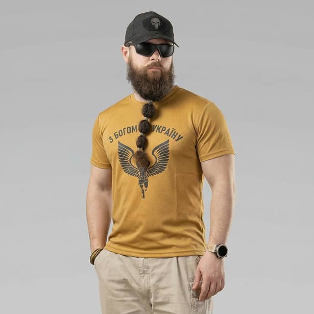 2 - Футболка Coolmax За Украину. Койот