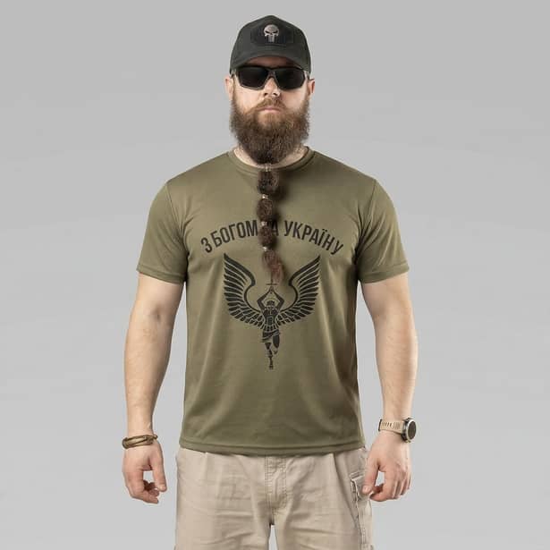 2 - Футболка Coolmax За Украину. Олива