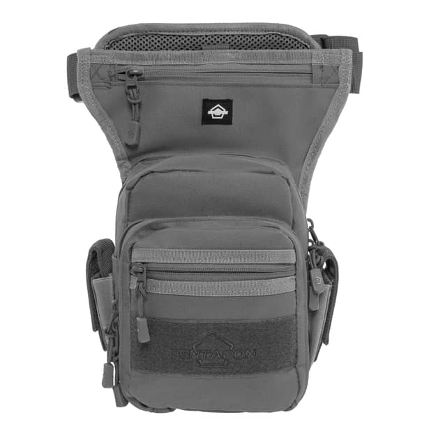 2 - Набедренная сумка Pentagon Max S 2.0 Thigh Pouch 3.7 л. Серый