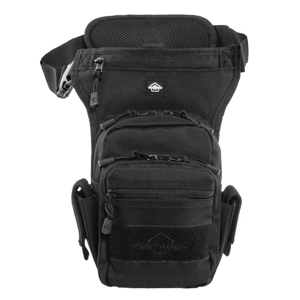 2 - Набедренная сумка Pentagon Max S 2.0 Thigh Pouch 3.7 л. Черный