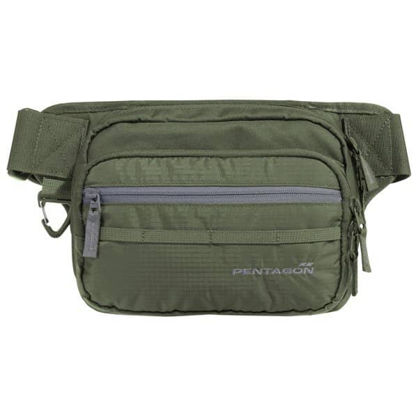 1 - Сумка на пояс Pentagon Runner Concealment Pouch Police. Олива