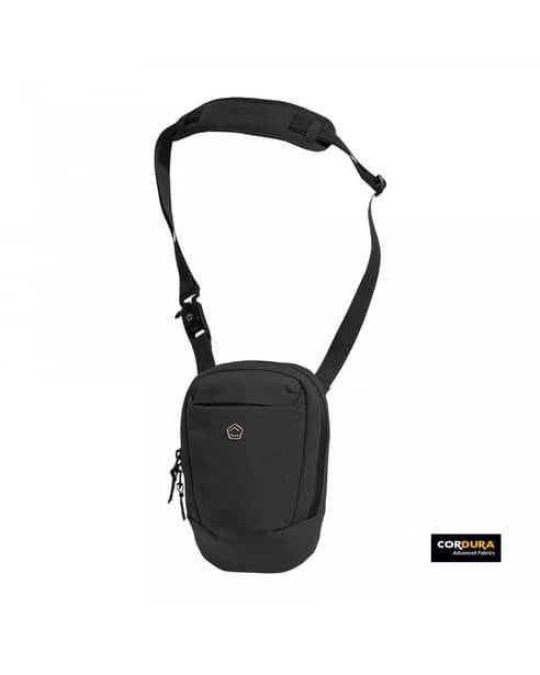 1 - Сумка через плече Pentagon Consul Vertical Sling Pouch. Чорний