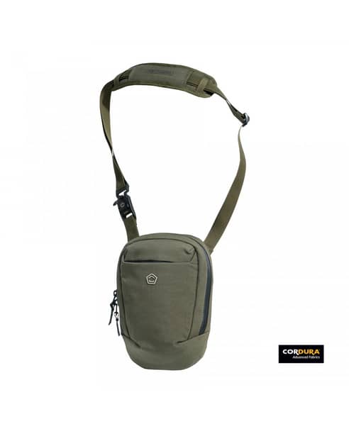 1 - Сумка через плече Pentagon Consul Vertical Sling Pouch. Олива