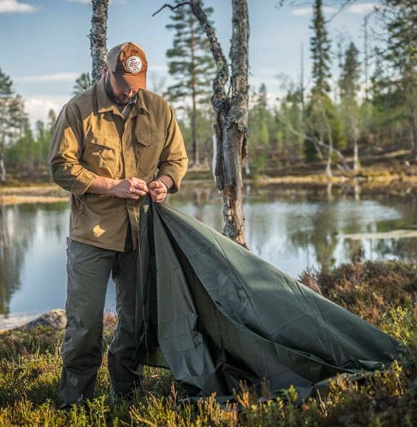 3 - Тент туристичний Helikon Supertarp Small. Олива