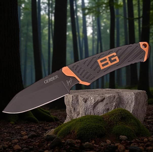 3 - Нож охотничий Gerber E46-1. Черный