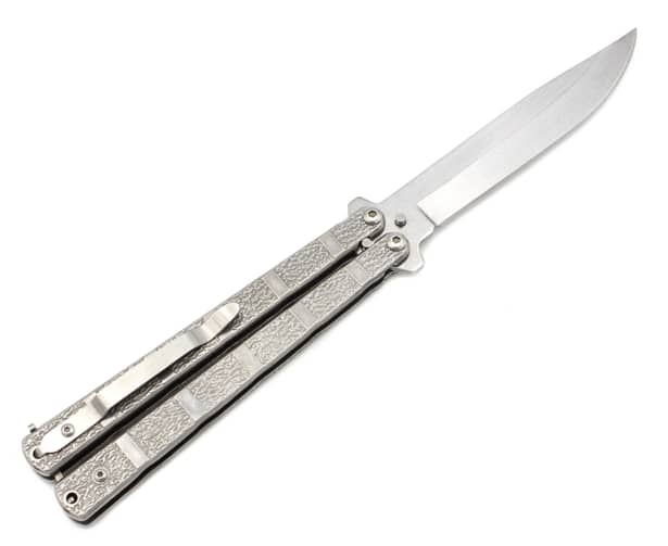 2 - Нож бабочка Benchmade A814. Серый