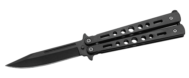 1 - Нож бабочка Benchmade 323B. Черный