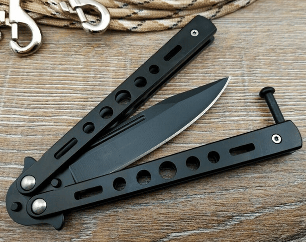 2 - Нож бабочка Benchmade 323B. Черный