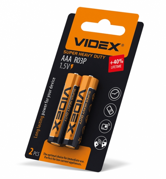 1 - Батарейка Videx R3/AAA шт