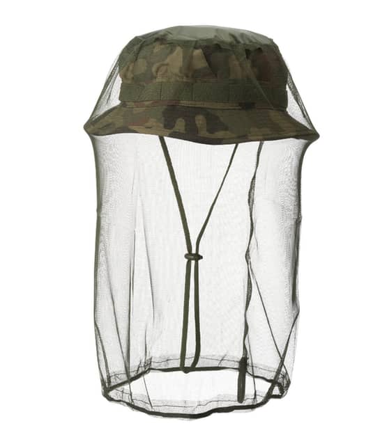 2 - Антимоскітна сітка на голову Helikon Mosquito Net Polyester Mesh. Олива