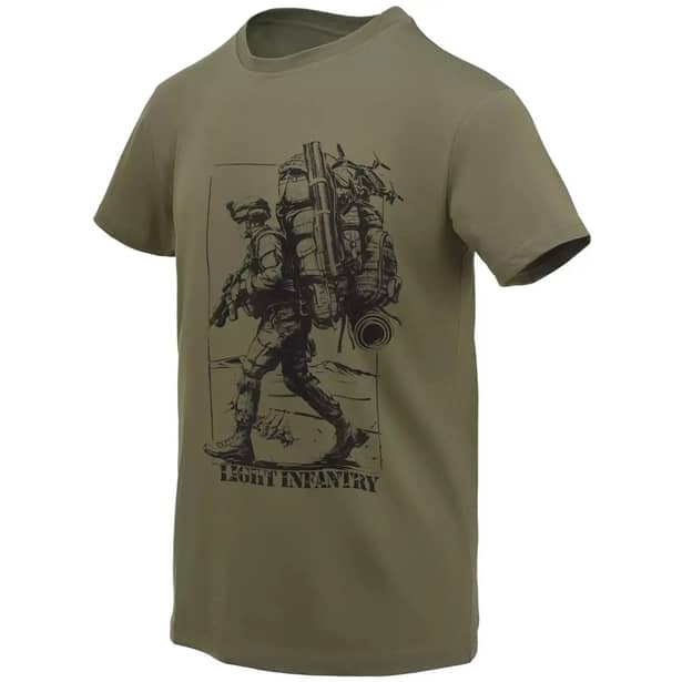 1 - Футболка Helikon Light infantry. Олива