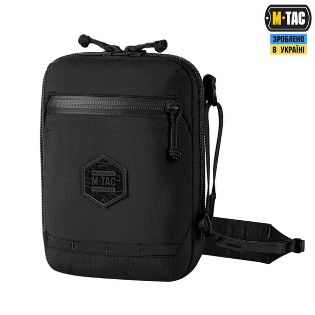 1 - Сумка через плече M-Tac Pocket Hardsling Lite-C Elite. Чорний