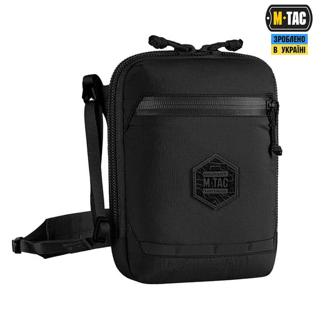 3 - Сумка через плече M-Tac Pocket Hardsling Lite-C Elite. Чорний