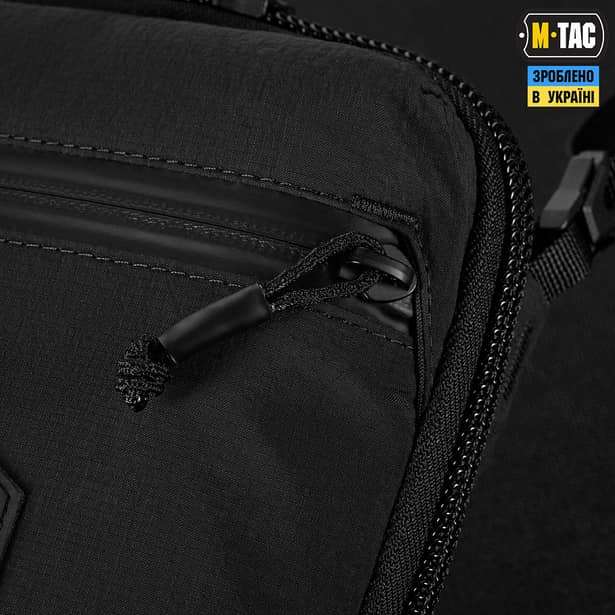 10 - Сумка через плече M-Tac Pocket Hardsling Lite-C Elite. Чорний