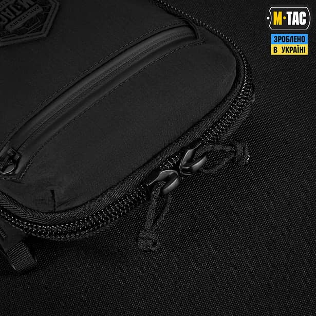 14 - Сумка через плече M-Tac Pocket Hardsling Lite-C Elite. Чорний
