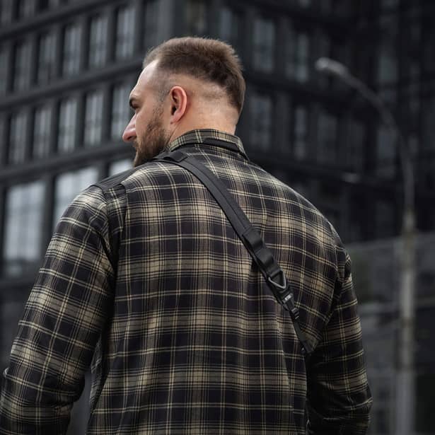 15 - Сумка через плече M-Tac Pocket Hardsling Lite-C Elite. Чорний