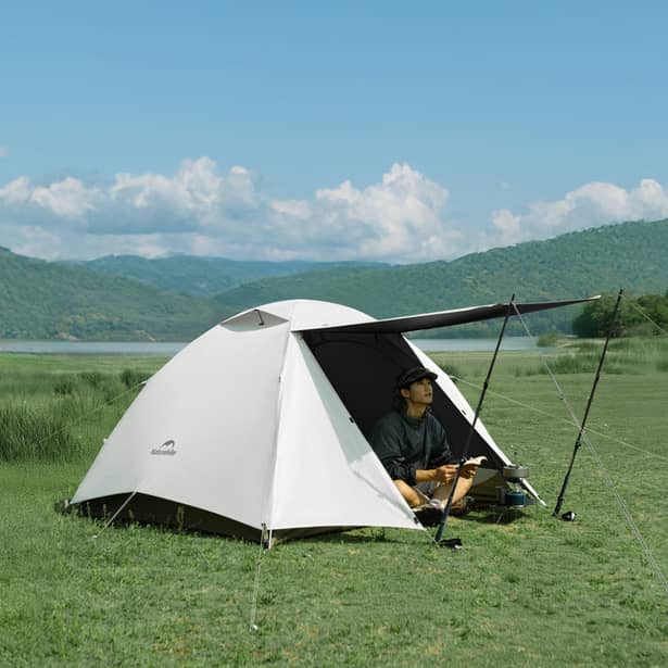 3 - Палатка сверхлегкая двухместная Naturehike Greek Style CNK2300ZP024. Бежевый