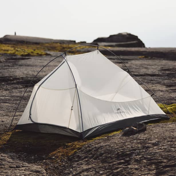 5 - Палатка сверхлегкая одноместная Naturehike Cloud Up Base 1 Tent Pro CNK2350WS020. Песочный