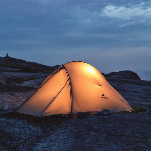 4 - Палатка сверхлегкая одноместная Naturehike Cloud Up Base 1 Tent Pro CNK2350WS020. Песочный