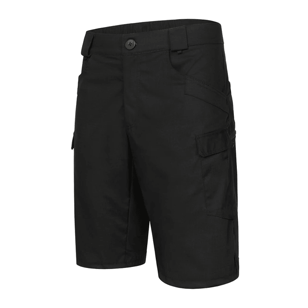 4 - Тактичний літній костюм з убаксом Combatant Raider Core короткий рукав та шортами Rip-Stop PolyCotton SPECPROM. Чорний
