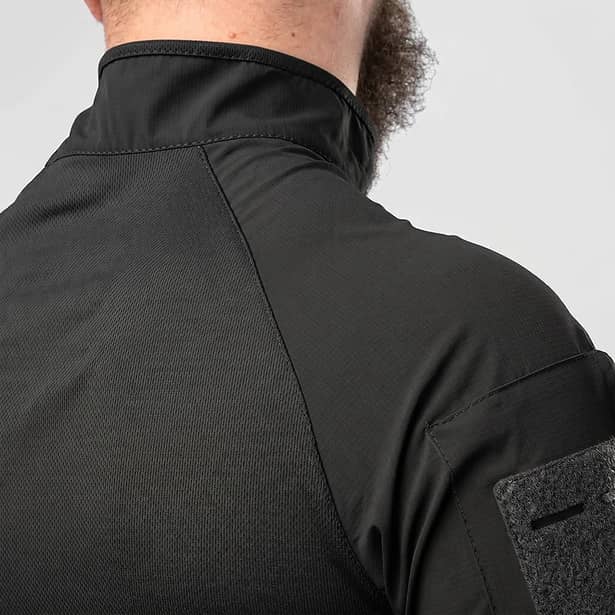 8 - Тактичний літній костюм з убаксом Combatant Raider Core короткий рукав та шортами Rip-Stop PolyCotton SPECPROM. Чорний