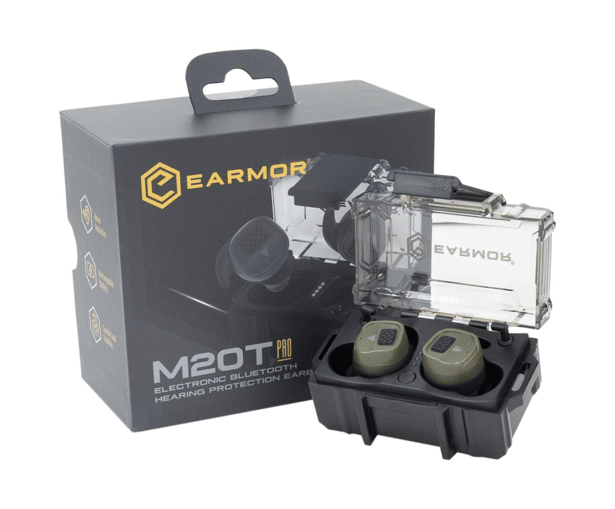 1 - Активні навушники (беруші) EARMOR M20T Pro. Олива