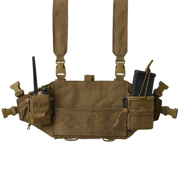 5 - Нагрудник з потрійним підсумком на 3 AK/AR Helikon Chicom Chest Rig, Мультикам