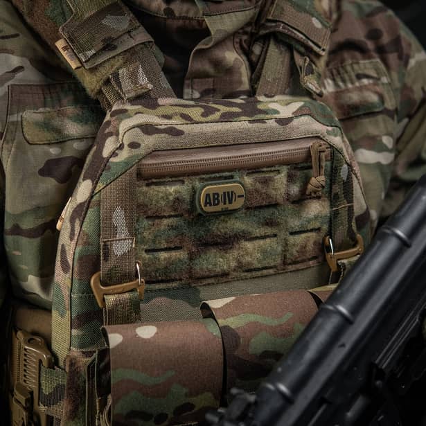 9 - Патч с креплением MOLLE M-Tac PVC группа крови AB (IV)-. Олива