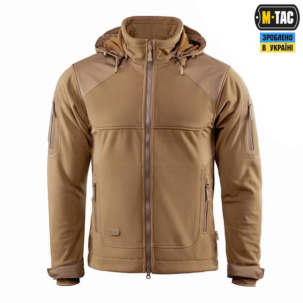 19 - Тактична куртка M-Tac Norman Windblock Fleece. Койот